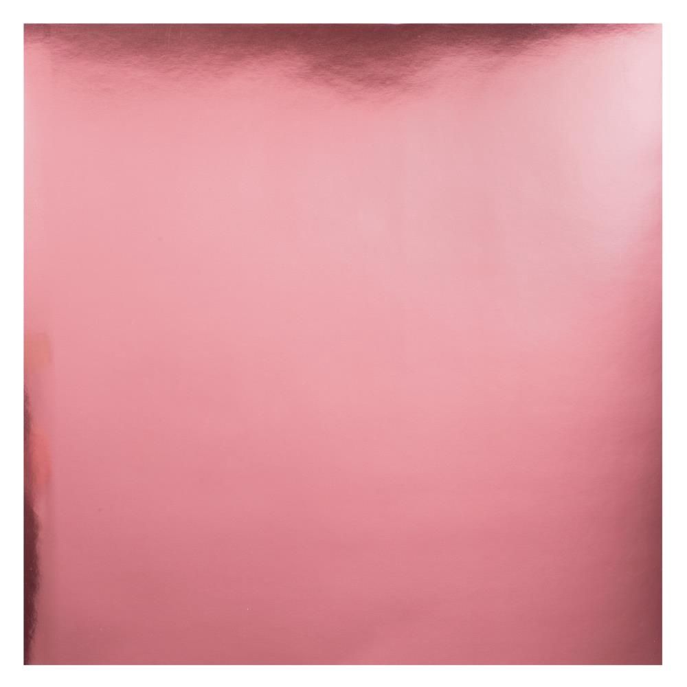 Bazzill Foil Cardstock 12&quot;x12&quot; Rose Gold