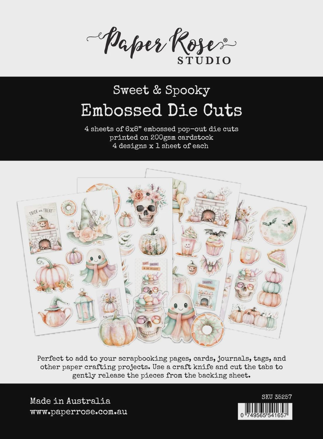 Sweet &amp; Spooky Embossed Die Cuts