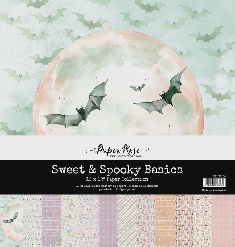 Sweet &amp; Spooky Basics 12x12 Paper Collection