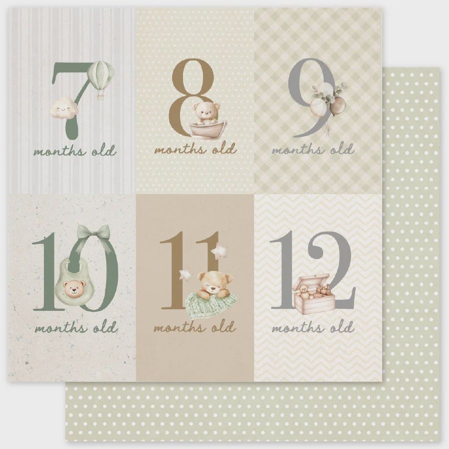 Boho Baby Basics D 12x12 Paper