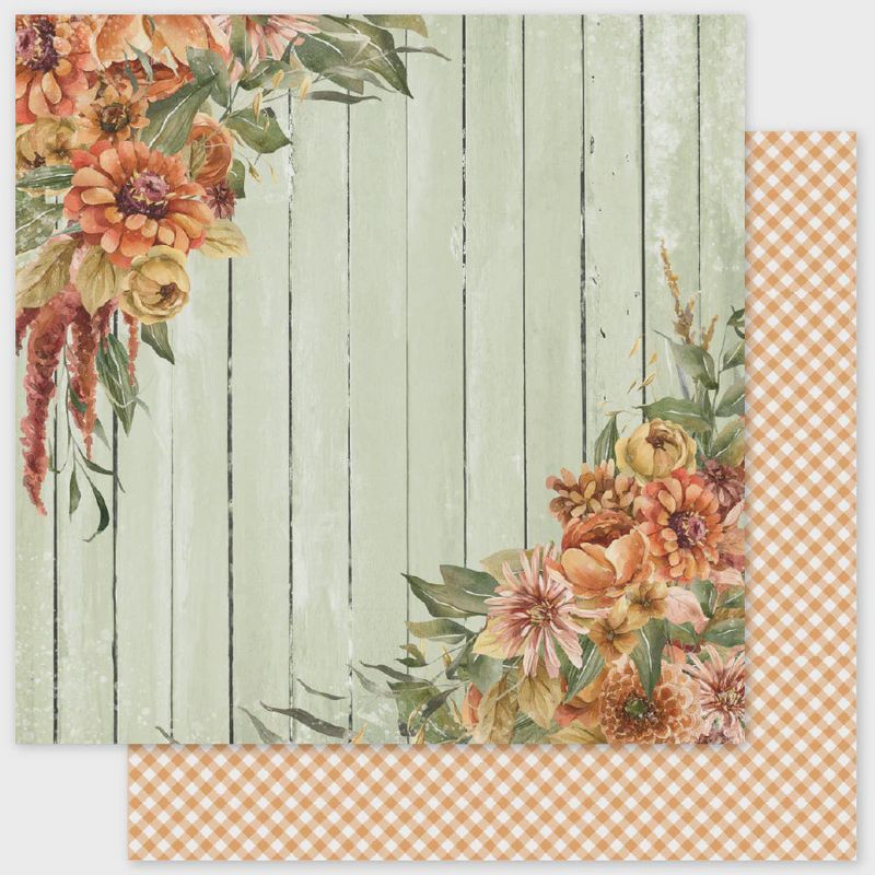 Autumn Florals Basics F 12x12 Paper
