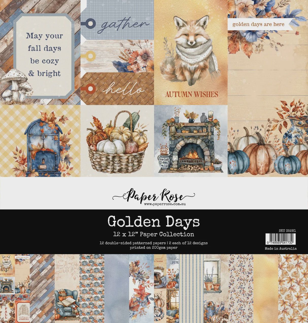 Golden Days 12x12 Paper Collection