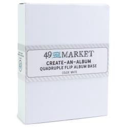 49 And Market Create-An-Album Quadruple Flip Album Base White