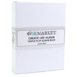 49 And Market Create-An-Album Triple Flip Album Base White