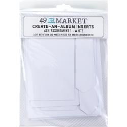49 And Market Create-An-Album Foundation Inserts Assort 1 White