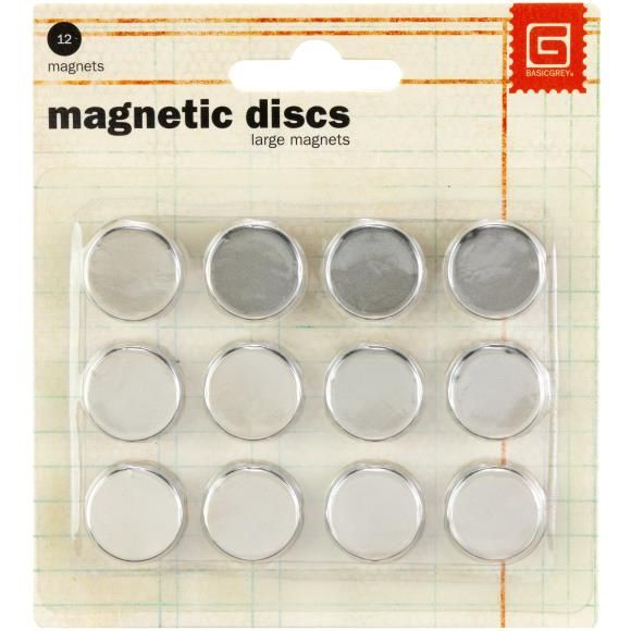 Magnetic Discs .625&quot; 12/Pkg 1/32&quot; Thick