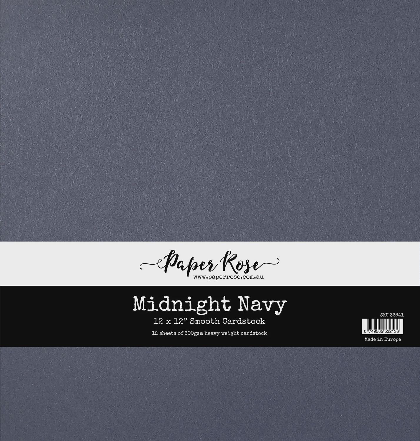 Midnight Navy Smooth Cardstock 12x12&quot; 12 sheets