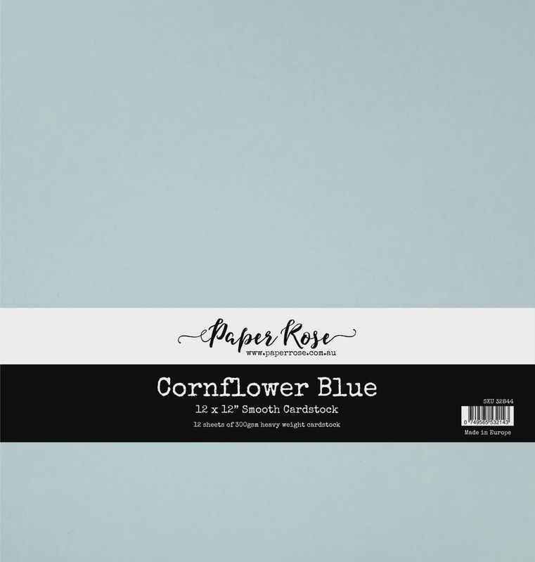 Cornflower Blue Smooth Cardstock 12x12&quot; 12 sheets
