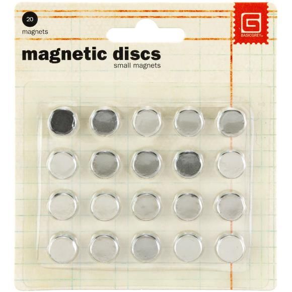 Magnetic Discs .375&quot; 20/Pkg 1/32&quot; Thick