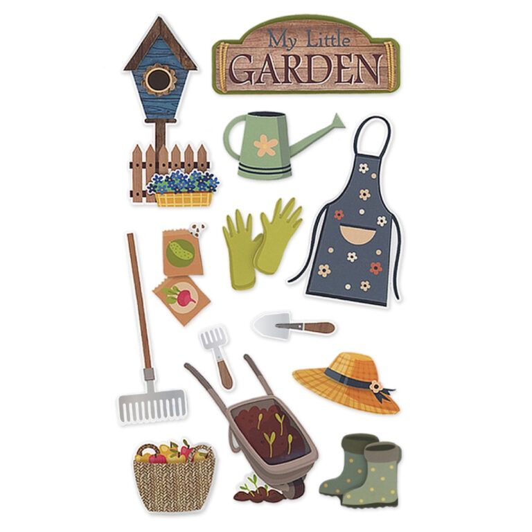MultiCraft – Forever in Time – Handmade Stickers – My Little Garden