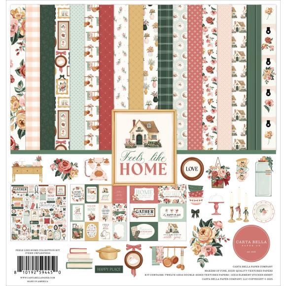Carta Bella Collection Kit 12&quot;X12&quot; Feels Like Home