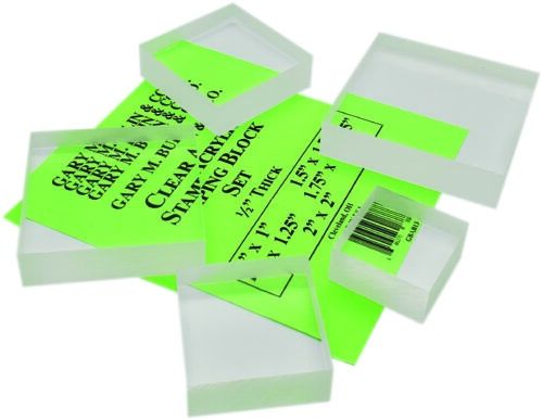 Clear Acrylic Stamping Block – Small Set