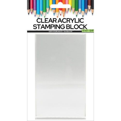 Gary Burlin – Clear Acrylic Stamping Block (3″x5″)