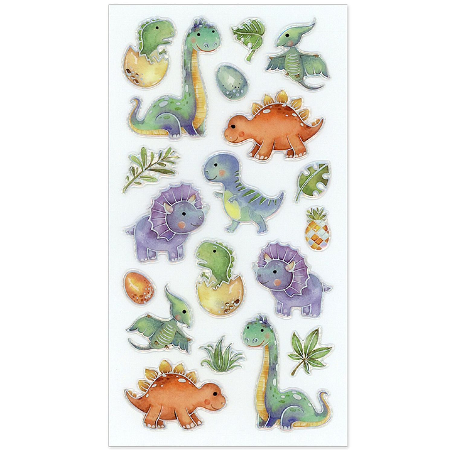 MultiCraft – Forever in Time – Foil Epoxy Stickers – Dino