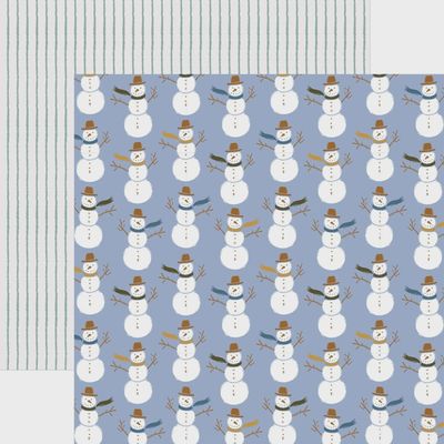Snowmen 12 x 12 Scrapbook Paper