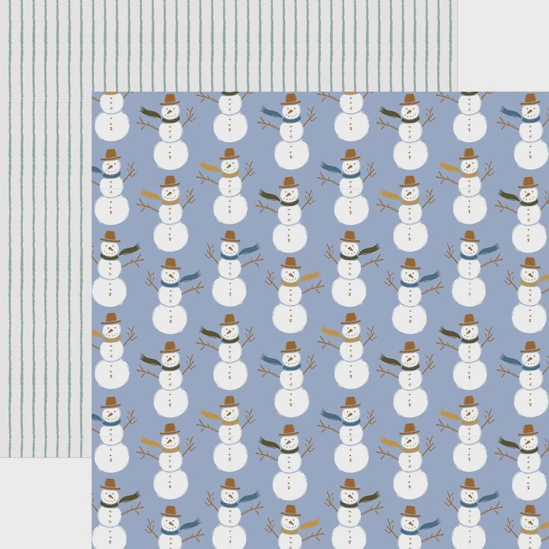 Snowmen 12 x 12 Scrapbook Paper