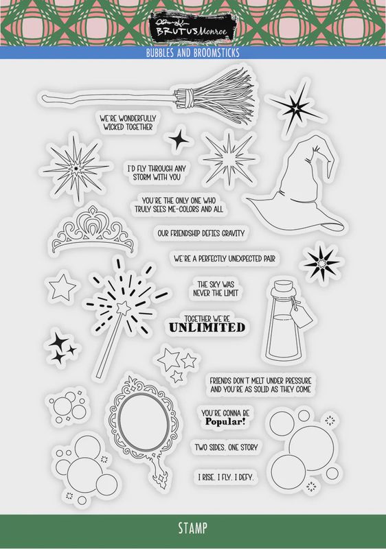 Bubbles and Broomsticks | 6x8 Stamp Set