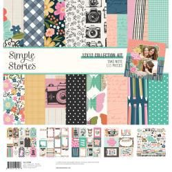 Simple Stories Double-Sided Cardstock Collection 12&quot;x12&quot; Take Note