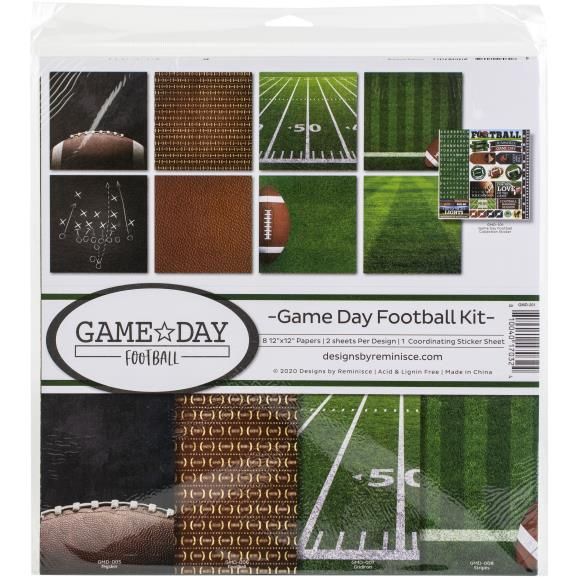 Reminisce Collection Kit 12&quot;X12&quot; Game Day Football