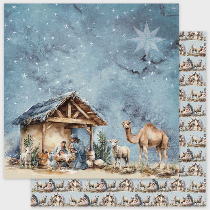 Joy to the World E 12x12 paper