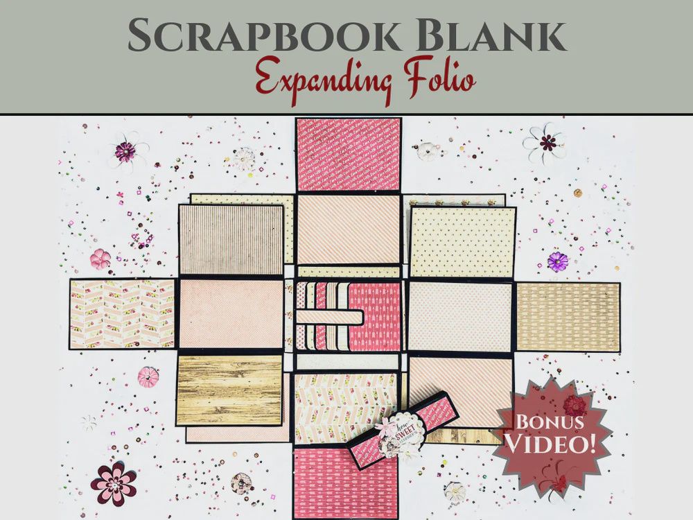 CrafTreat Scrapbook Blank Precut Album Base - Expanding Folio- Kraft