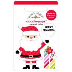 Doodlebug Doodle-Pops 3D Stickers Hello Santa