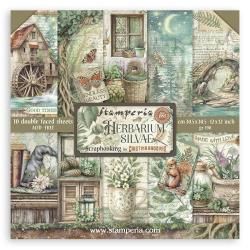 Stamperia Scrapbooking Pad 12"x12" 10/Pkg Herbarium Silvae