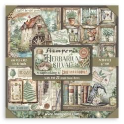 Stamperia Single-Sided Paper Pad 12"X12" 22/Pkg Herbarium Silvae