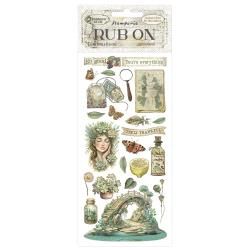 Stamperia Rub-On 4"X8.5" Herbarium Silvae Bridge