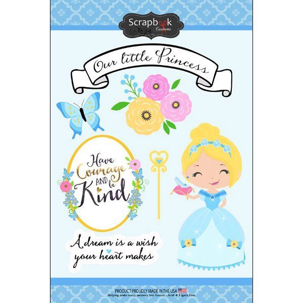 Blue Princess Stickers