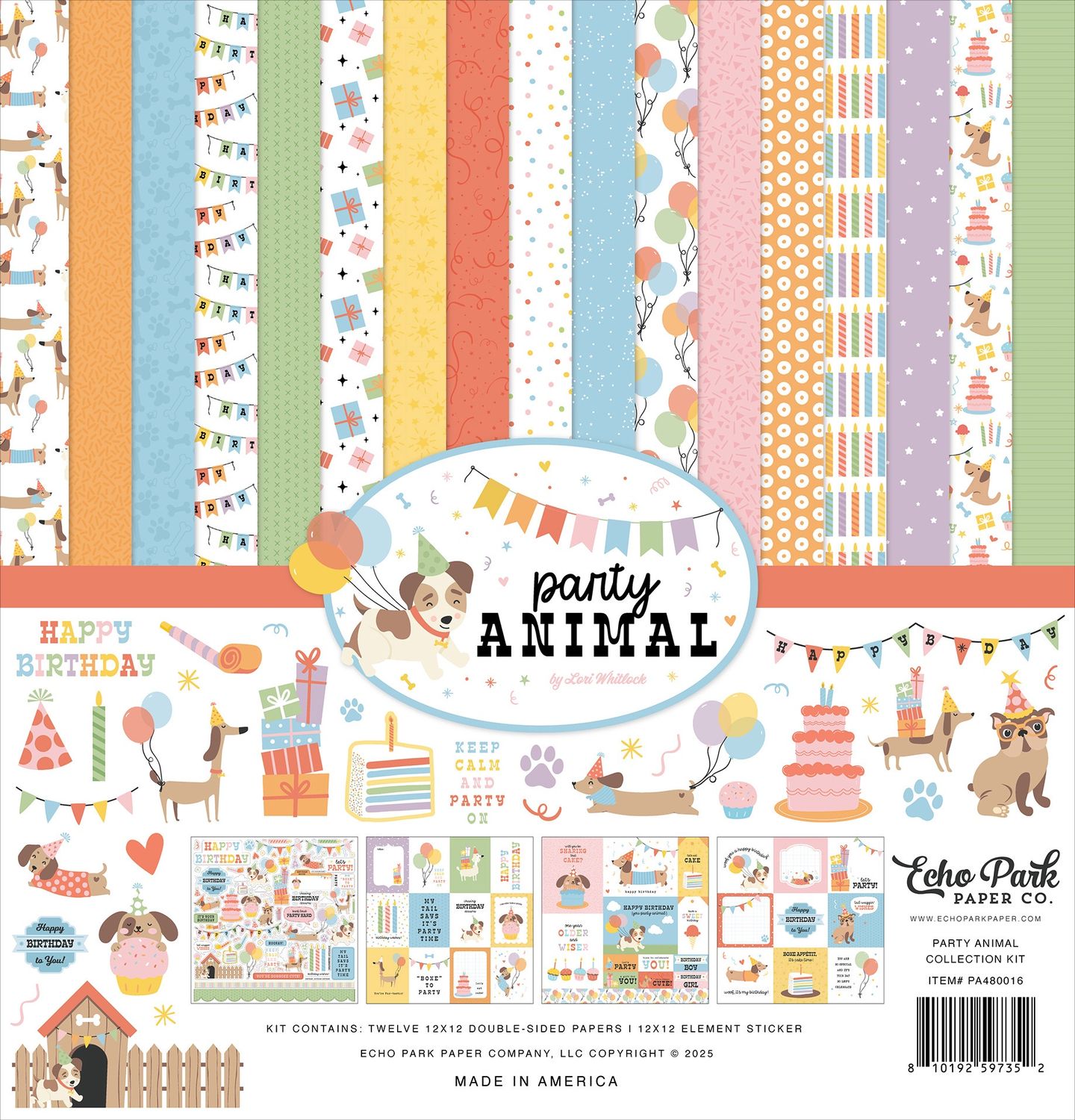 Echo Park Collection Kit 12"X12" Party Animal