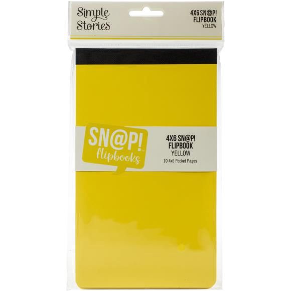 Simple Stories Sn@p! Flipbook 4"X6" Yellow