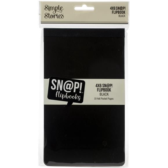Simple Stories Sn@p! Flipbook 4"X6" Black