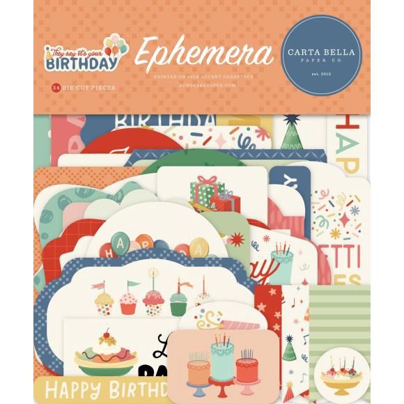 Carta Bella Ephemera They Say It's Your Birthday