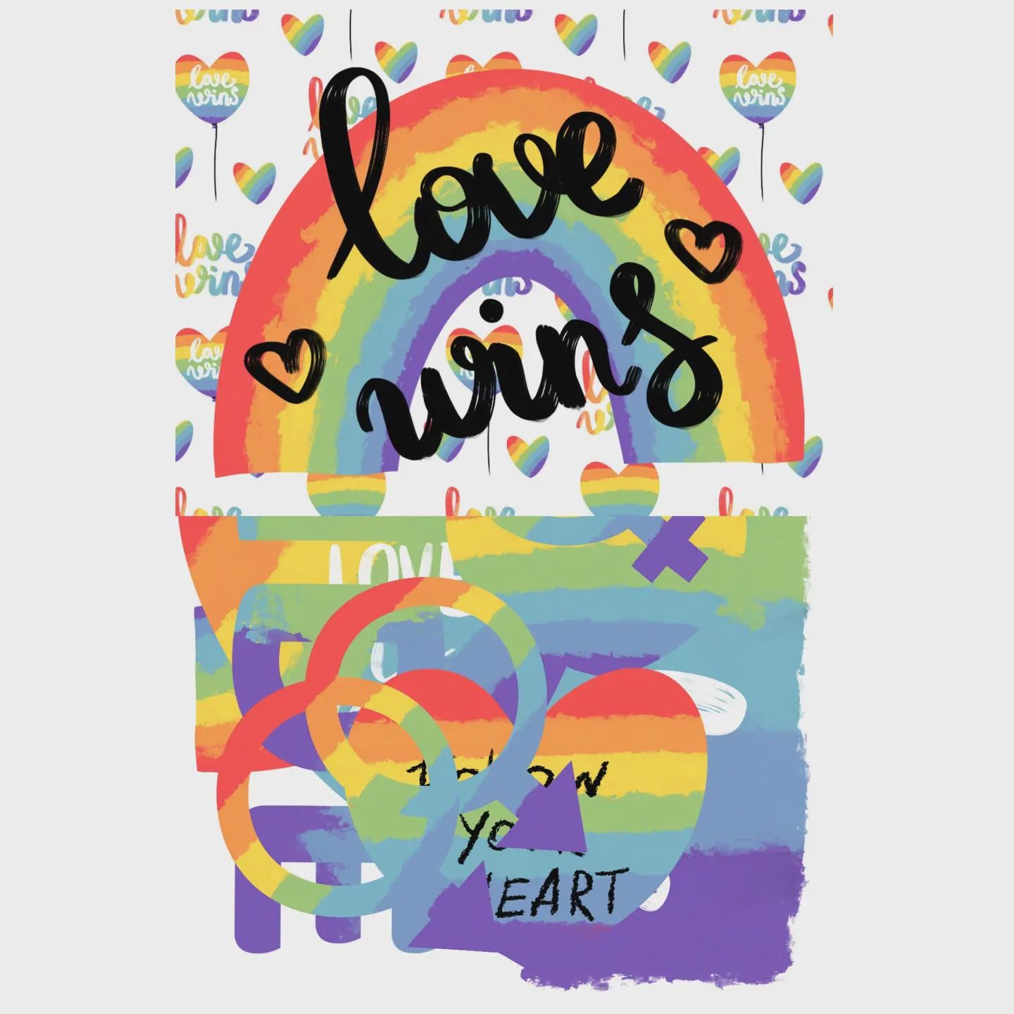 Love Wins Collection Laser Cut Ephemera Embellishments