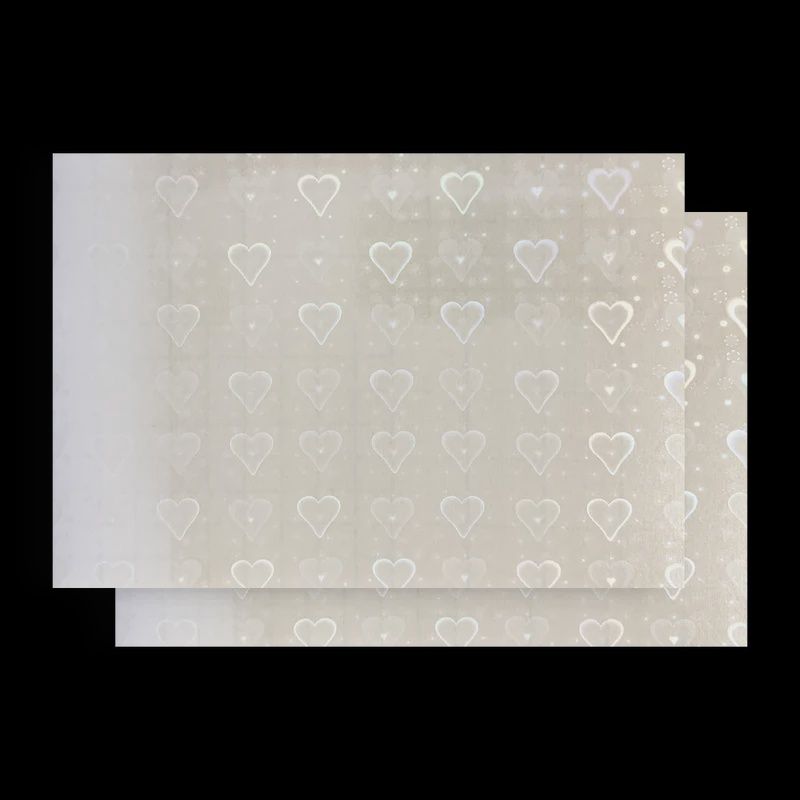 Glowing Hearts Sparkle Overlay