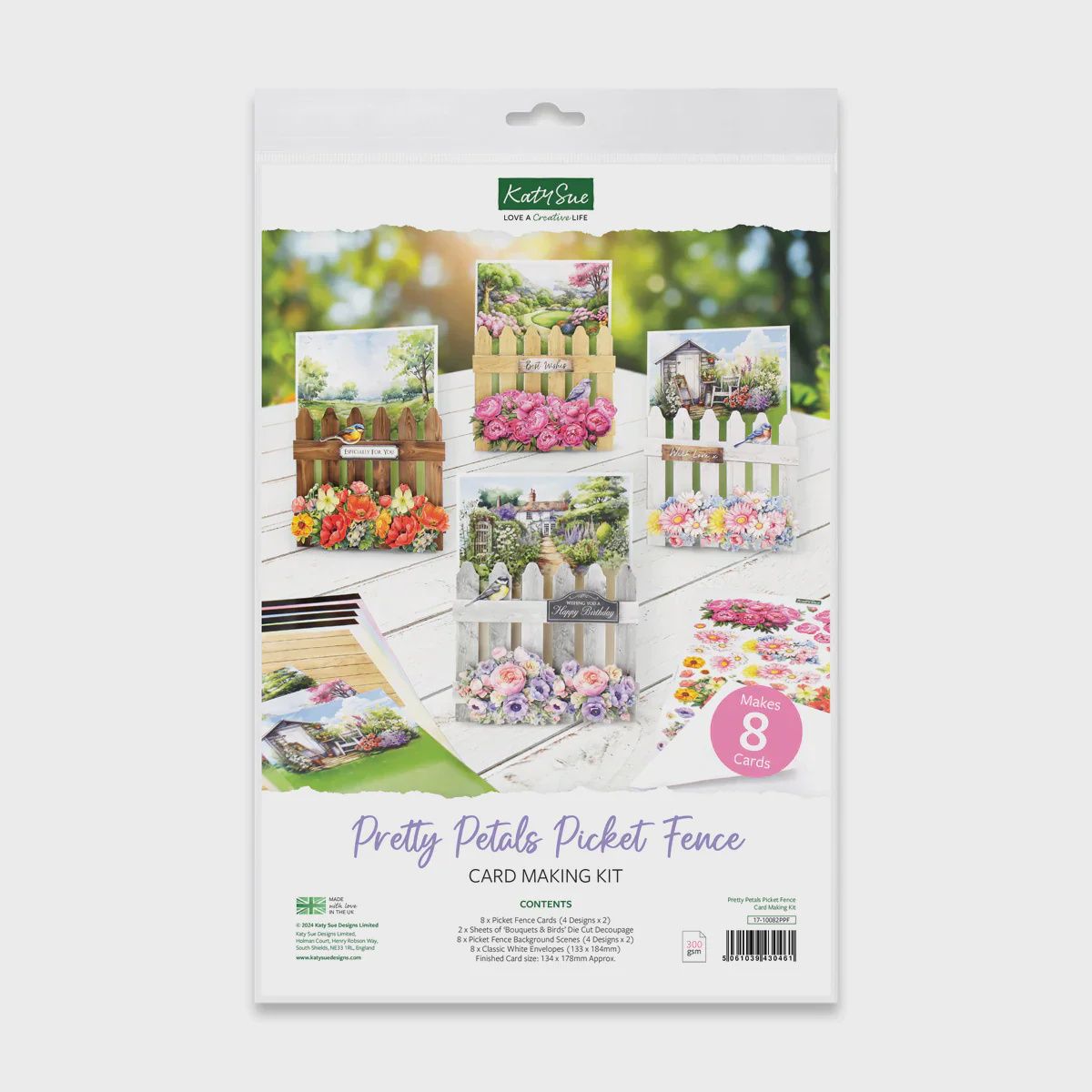 Pretty Petals Picket Fence, Card Making Kit