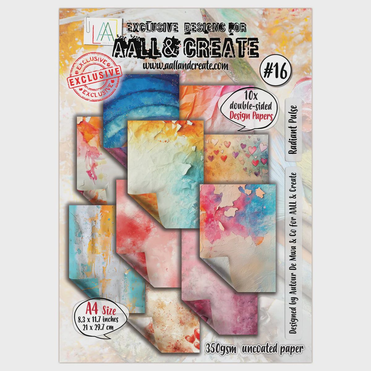 AALL and Create - A4 Design Paper - Radiant Pulse