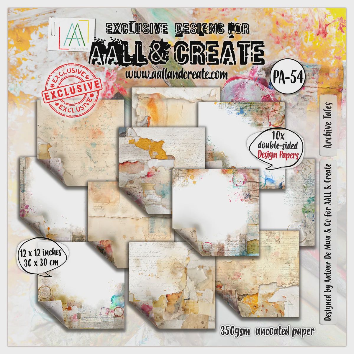 AALL and Create - 12x12 Design Paper - Archive Tales
