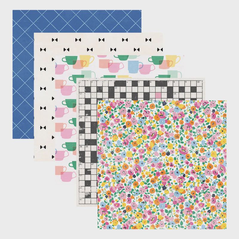 Rosie's Studio Breakfast in Bed 12x12" Designer Paper Pack