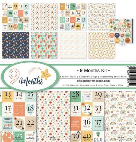 Reminisce Collection Kit 12"X12" 9 Months