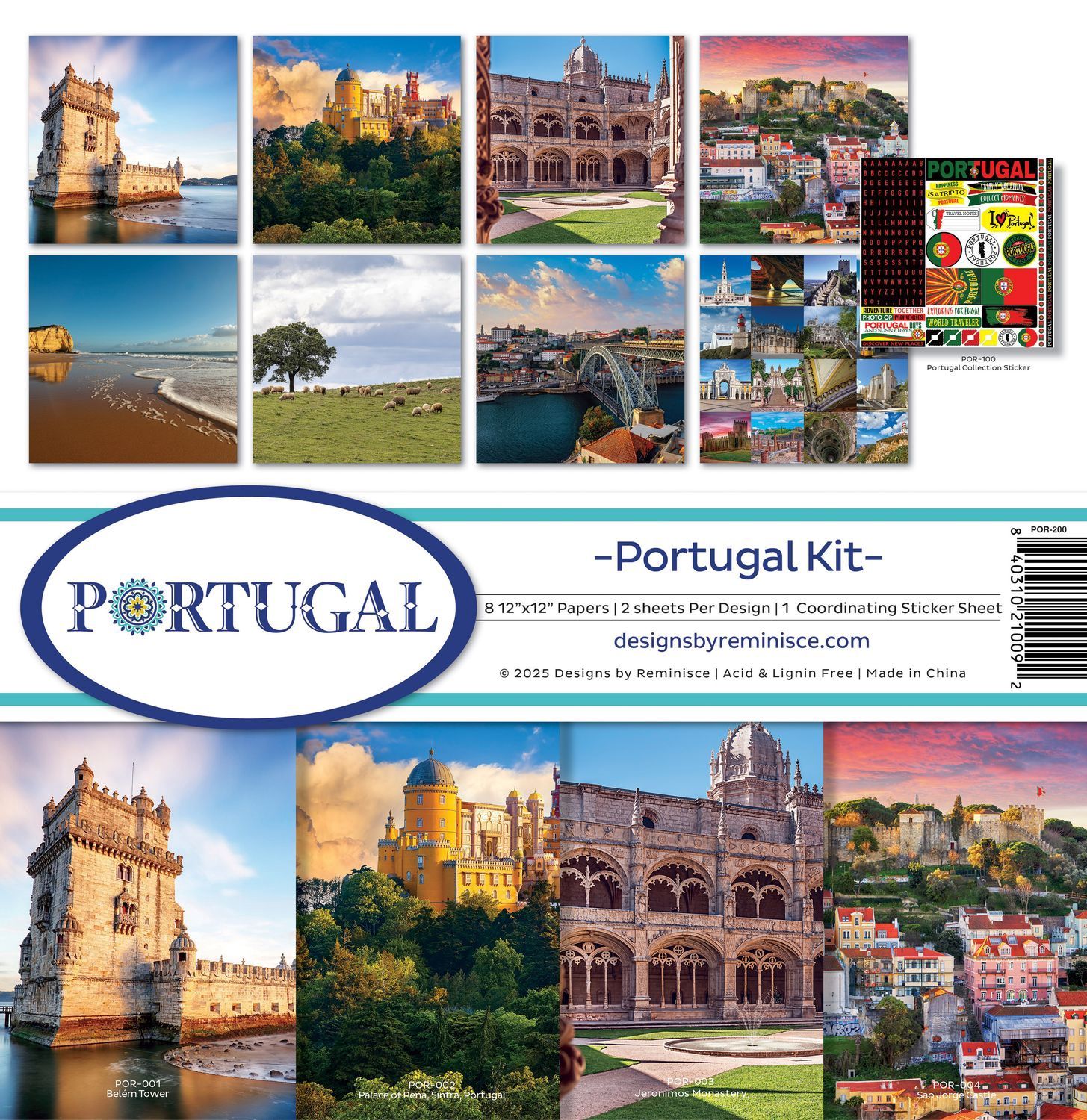 Reminisce Collection Kit 12"X12" Portugal