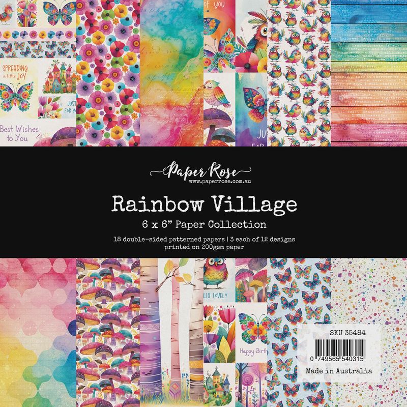 Rainbow Village 6x6 Paper Collection