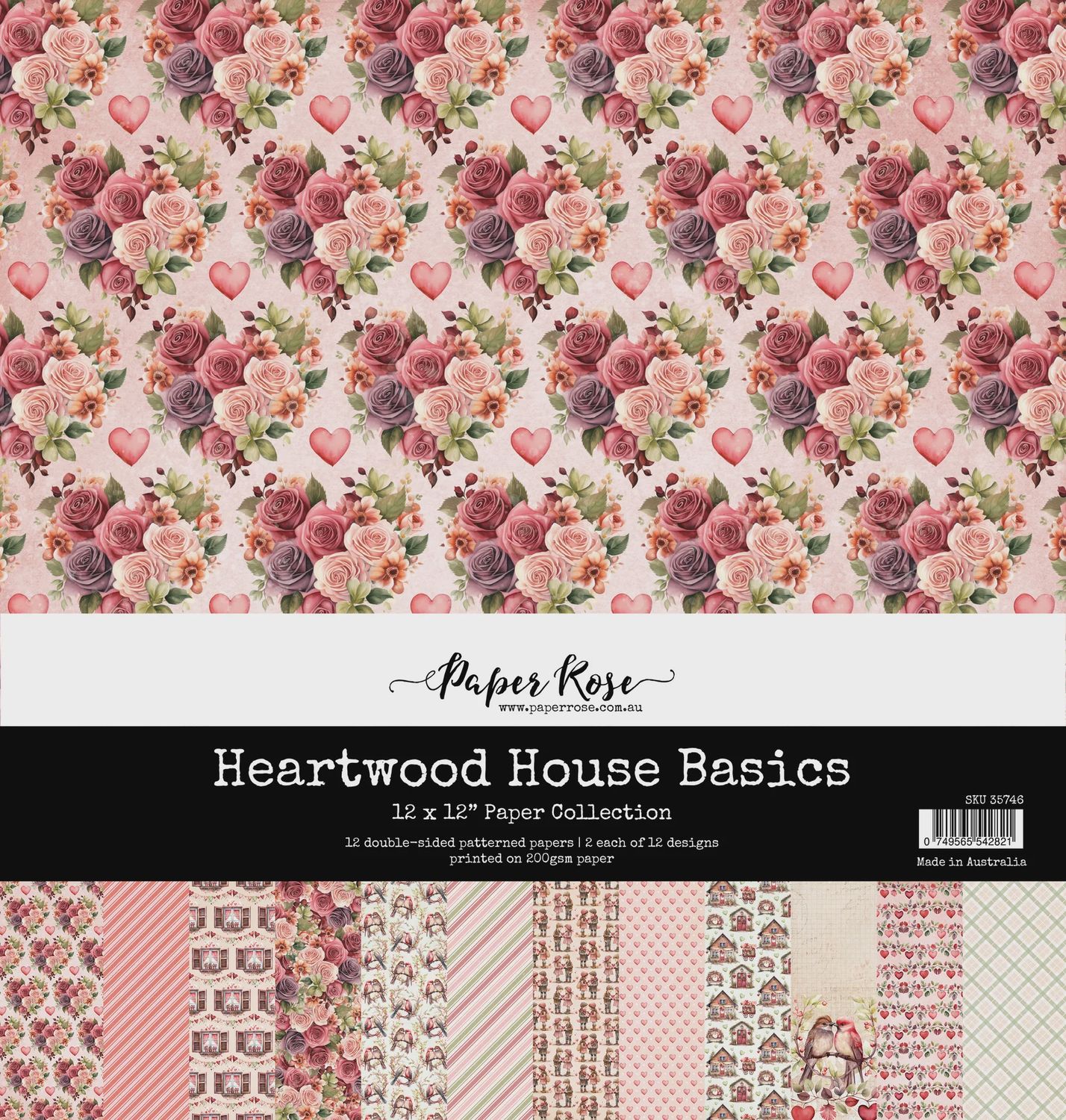 Heartwood House Basics 12x12 Paper Collection