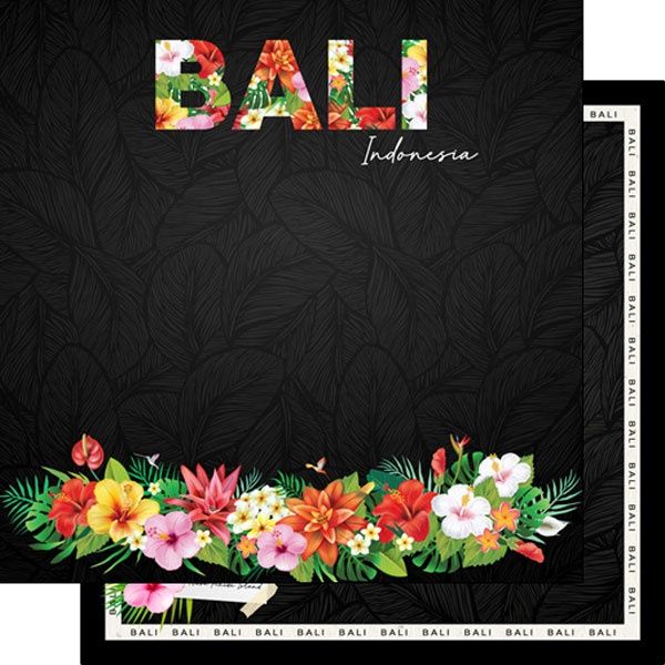 Bali Tropical Floral Paper 12x12