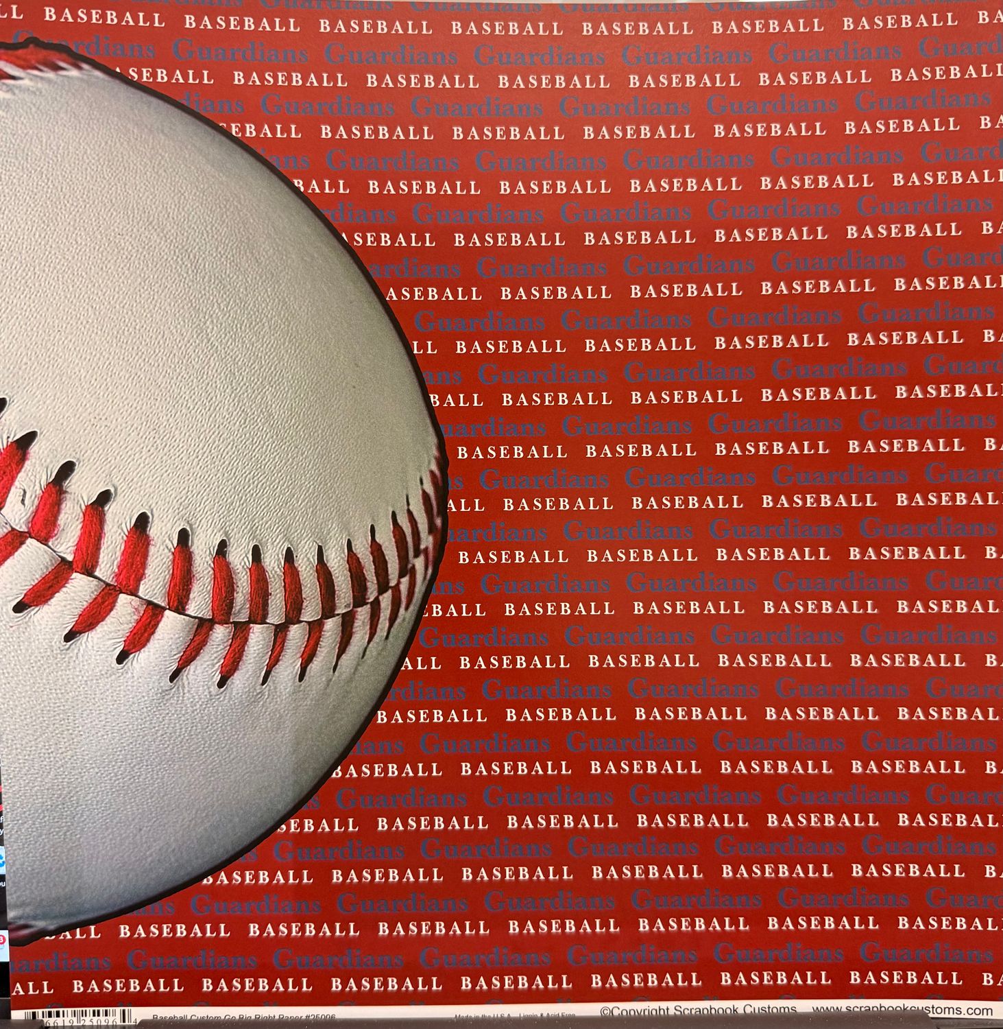 Guardians Baseball Custom Go Big Right Paper