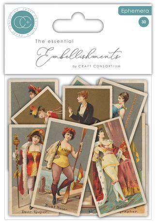 Craft Consortium The Collector Ephemera 30/Pkg Ladies