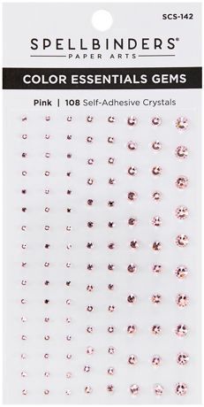 Spellbinders Color Essentials Gems 108/Pkg Pink