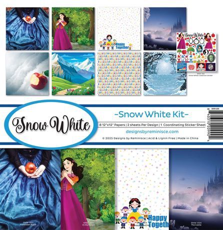 Reminisce Collection Kit 12"X12" Snow White