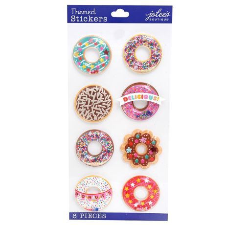 Jolee's Boutique Themed Embellishments Job Donut Snow Globes
